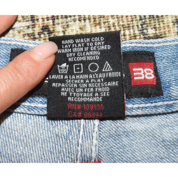 Vintage UNK Denim NBA Houston Rockets Tracy McGrady Shorts Size 38 - Picture 8 of 14